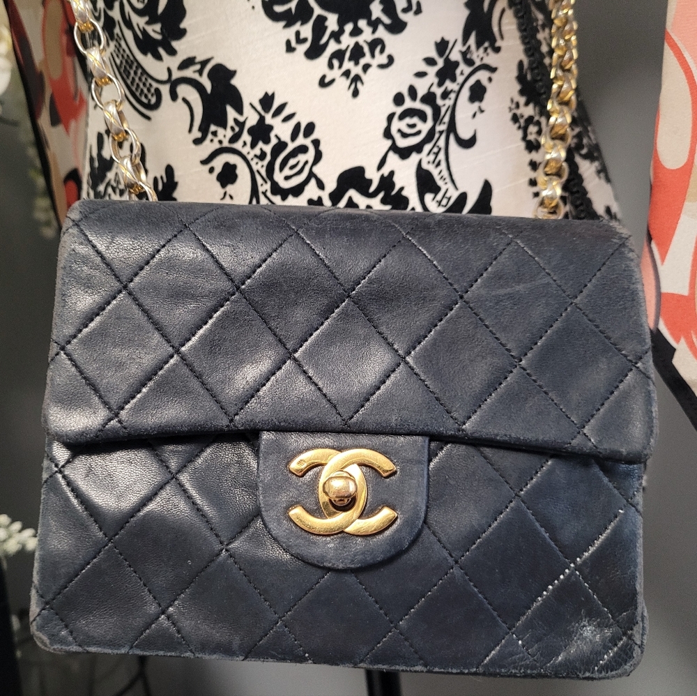 Authentic Iconic Vintage Chanel Flap Bag